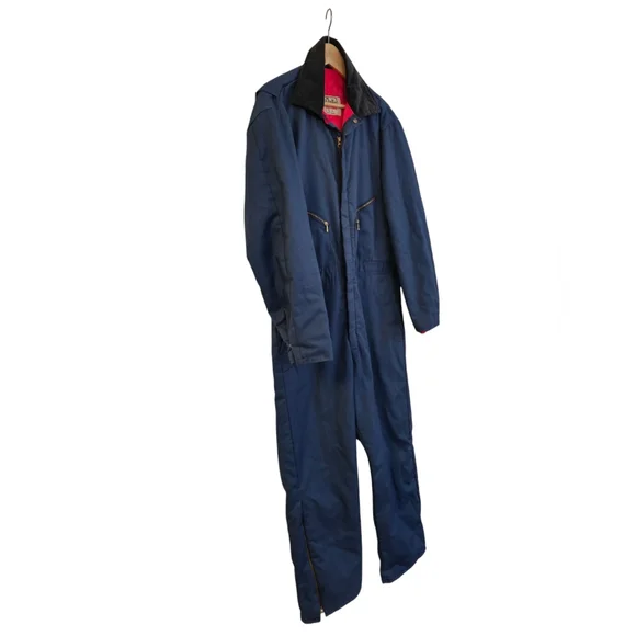 Vintage Walls Blizzard Pruf Coveralls Insulated Blue Size L/XL **